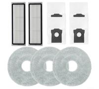 Filter Mop Cloth and Dust Bag Set for Conga X100 for X-Treme Vacuums, Nylon Plastic Microfiber Accessories for Pet Homes and Hygienic Floor Care(A)