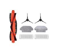 Filter Mop Cloth Compatible With Xiaomi Mi Robot Vacuum Mop Pro STYJ02YM Robot Vacuum Cleaner Accessories Mijia Main Side Brush Spare Parts (Color : 7pcs black)