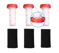 Filter Multi-Pack (Finest-Filters) Compatible for Bosch BBH3211GB Flexxo Series 4 (3 Sets, 6-Piece Kit) - Replacement Microsan Sticks & Foam Covers | Compatible with BBH32101, BBH3251GB, BBH3PETGB