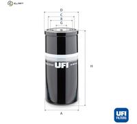 UFI 87.011.00 Filter, operating hydraulics
