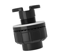 Filter Plumbing Fitting Threaded PVC Aquarium Drain Connector with Union Design for Aquatic Waterway Upkeep Aquarium Bulkhead Drain Union Connector Aquatic Plumbing Outlet Wall Panel Pass Through Pvc