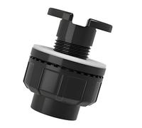 Filter Plumbing Fitting Threaded PVC Aquarium Drain Connector with Union Design for Aquatic Waterway Upkeep Aquarium Bulkhead Drain Union Connector Aquatic Plumbing Outlet Wall Panel Pass Through Pvc