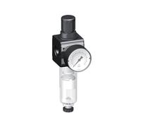 Filter-Regulator G1/4'' 1600 l/min 0.1-3.0bar/1-44psi Semi-Auto Protective Cage Polycarbonate Multifix 1