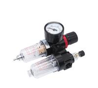 Filter Regulator Pneumatic , AFC2000 1/4 PT Air Compressor Oil Water Separator Filter Regulator Trap for Airbrush(Afc-pc8-02)