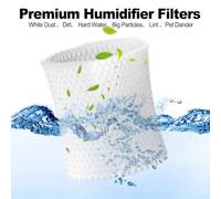 Filter Replacement for Canopy and Nursery Humidifiers Featuring 8 Layer Mesh to Trap Water Minerals, Designed to Last 6 Weeks for Continuous Humidification (4 PACK)