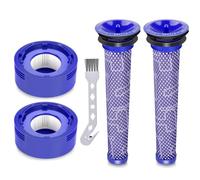 Filter Replacement for Dyson,4 Packs of Filters,The V7/V8 Animal Vacuum Cleaner Filter Core is Equipped with Front and Rear Screens