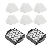 Filter Replacement Kit for Shark Navigator Zero-M Self-Cleaning Brushroll Pet Pro Upright Vacuum ZU60 ZU62 ZU62C NV150 NV151 NV255, Replaces Parts # 1238FT60 1239FT60 (2 Zu60 Filter + 6 Foam & Felt)