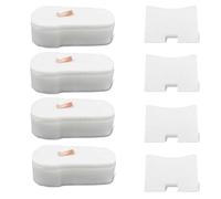 Filter Replacements Compatible with Shark Vacuum HZ2000 HZ2002 HZ251 HZ602 HH200 HH202 HH205 HZ602 HZ702 UV580 QS2000QBK QS2000QBL,4-Sets Foam & Felt Filters,Replace Part # XPMFHZ2000 & XFFKHZ2000