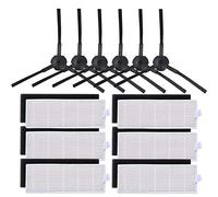 Filter Replacements Kits/Fit for Ilife A4 A4S A40 Hepa Filter Primary Filter Side Brush Remote Control Roll Brush Cover Mop Cloth (Color : Light Grey)