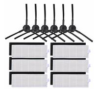 Filter Replacements Kits/Fit For Ilife A4 A4S A40 Hepa Filter Primary Filter Side Brush Remote Control Roll Brush Cover Mop Cloth (Color : Light Grey)