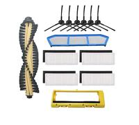 Filter Replacements Kits/Fit For Ilife A4 A4S A40 Hepa Filter Primary Filter Side Brush Remote Control Roll Brush Cover Mop Cloth (Color : Sky blue)