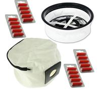 SPARES2GO Cloth Filter + Reusable Washable Zip Bag for Numatic Henry Hetty etc Vacuum Cleaner (+ 20 Fresheners)