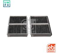 FEBI BILSTEIN Cabin Filter Set 33924 - Activated Carbon, Fits Mazda