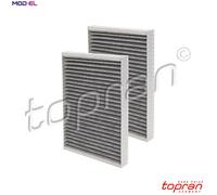 FILTER SET CABIN AIR 407 738 FOR MERCEDES-BENZ M 272.946 3.0L M272.975 3.5L 6cyl