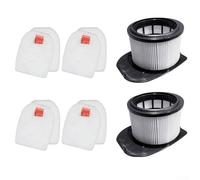 Filter Set For Shark Iz862h Iz840 Iz800 Stratos Ultralight Corded Vacuum Cleaner, Includes 2 Main Filters Plus 4 Foam Felt Layers, White Color(B)