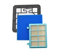 Filter set suitable for Philips PowerPro vacuum cleaners: Compact FC9331, FC9332, FC9334, PowerPro Active FC9550, FC9555, FC9556, alternative for the original: Philips FC8010/02, Hepa 13 filter
