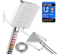 Filter Shower Head and Hose[TESTSIEGER], High Pressure Shower Head, 7 Modes