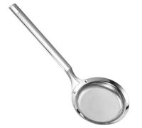 Filter Spoon,Fine Mesh 304 Stainless Steel Colander,Deep Fat Fryer Skimmer Spoon, Kitchen Food Sieve with Long Handle for Skimming Grease and Foam (1, Dia 4.4")