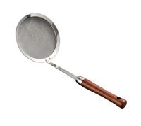 Filter Spoon Stainless Steel Fine Mesh Skimmer | Long Ergonomic Handle, Deep Concave Scoop, High-density Holes, Hanging Opening, Fast Draining for Home Cooks and Restaurants