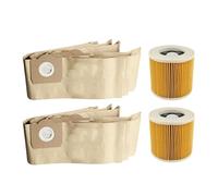 Filter Vacuum Cleaner Paper Bags,Dust Bags,Compatible For Karcher WD3 MV3 WD3200 WD3300 A2204 A2656,Compatible For Rowenta RB88 RU100 RU101 (Color : 12pcs)