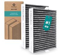 FilterBase® Activated Carbon Filter Pack of 2 for Miele DKF 31-P | Suitable for Active Air Clean Cooker Hood DAS 4x40 DAS 8x30 DAS 2x20 DAS 4x20 DAS 4x30 (ACM31)