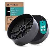 FilterBase® Activated Carbon Filter Pack of 2 Suitable for AEG Electrolux ECFB03, 9029798809, 33005513 Faber 1120506172, 1120556527 - Filter Double Pack for Cooker Hood