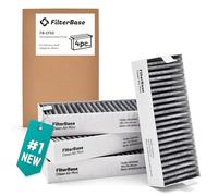 FilterBase Clean Air 4-Piece Activated Carbon Filter Set Compatible with Bosch HEZ9VRCR0 / Siemens HZ9VRCR0 / Neff Z821VR0 / Gaggenau CA282111 / Constructa CZ9VRCR0 (195 x 75 x 35 mm)