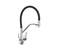 Filtered Kitchen Faucets, Purification Kitchen Tap 360 Rotate Water Filter Tap for Kitchen Three Ways Kitchen Faucets Tap(A Chrome)