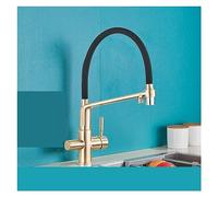Filtered Kitchen Faucets Schwarz Weiß Pull Down 360° Mixer Tap Pure Water Faucet for Filtered Kitchen Water Premium Quality Easy Installation Modern Design LWX