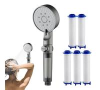 Filtered Shower Head | 5 Modes Filtered Shower Head High Pressure | Adjustable Sprayer Faucet for Bathroom RV Home Gym Outdoor Apartment Dorm