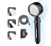 Filtered Shower Head with Bracket Handheld High Pressure 3 Spray Modes Detachable for Bathroom