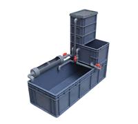Filtered Swamp Ecosystem Tank for Plant Growth and Viewing gray. 60 * 40 * 23CM