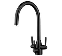 Filterlogic Bali 3 Way Triflow Monobloc Mixer Kitchen Filter Tap - Gun Metal Black With Free Filter System