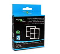 FilterLogic FFL-155L Fresh Air Fridge Purifiers/Filters compatible with Pure n Fresh LG LT120F ADQ73214404 (2 Pack)