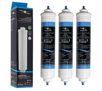 FilterLogic FFL-191X | 3 Pack Compatible with HAIER 0060823485A | Cartridge for American style fridge freezer HRF-628A, HRF-628I, HRF-630A, HRF-630I, HRF-636I, HRF-522I