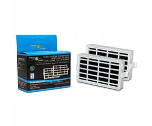 FilterLogic FFL-199W | 2 Pack Antibacterial Refrigerator Air Filter | For Whirlpool, Indesit, IKEA, KitchenAid, Hotpoint; Microban ANT001, ANT-001, ANTF-MIC; antiodour Air Protector