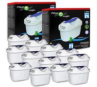 FilterLogic FL402H | 12x Filter Cartridge Compatible with Brita Maxtr Plus