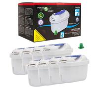 FilterLogic FL402H | 8X Filter Cartridge Compatible with Brita Maxtr Plus | Water filter jug cartridge suitable for Marella, Style, Flow, Aluna, Essential, XL, Cool and TASSIMO coffee makers