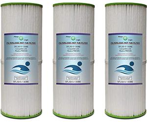 FilterLogic SFL50-5-130BE Hot Tub Spa Filter Compatible with Pleatco PRB50IN, Unicel C4326 (3 Pack)
