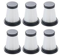 Filters for MOOSOO K12, K12 Pro, K13 Cordless Vacuum for Genius Invictus One 1.0 X7 Vacuum Cleaner Replacement Accessory (6pcs)
