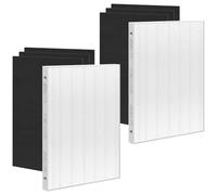 Filters Set Compatible with Fellowes Aeramax 300 HEPA Filter Replacement for Air Purifier Aera-Max 290 DX95 AP-300PH HF-300, Part# 9287201, Includes 2 True HEPA & 6 Extra Carbon Activated Pre-Filter