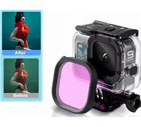 Filters set Snorkel Lens Filter for 9/10 Black Super Suit original Housing Case Accessories Suitable for Submerged Use/Seawater Shooting/Fresh Water Shooting (purple)