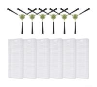 Filters Side Brush Accessories Kit, 6 Filters And 6 Side Brushes, Improving The Air Quality, For Lefant M330 And M330 Pro Robot Vacuum Models