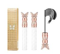 Filterseed Mascara, Bolishes/Residence Mascara, Thick, Curling, Long-Lasting Mascaras, Waterproof, Sweat-Proof, Lengthening, Non-smudged, Liquid Eyelash Long Tube, Tube Base (2Pcs)