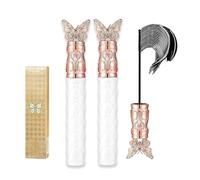 Filterseed Mascara - Waterproof Tubing Mascara with 24H Iron Hold | Volumizing, Lengthening & Curling | Sweat, Cry & Humidity Proof | Non-Clumping, Non-Flaking for Lash Extension Effect (2 PCS)