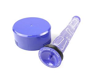 Filterset Pre Motor Filter Washable + HEPA Post Motor Filter for Dyson V6, V7, V8 Motorhead, Motorhead Exclusive, Cord-frei, Car + Boat, Top Dog, Baby + Child