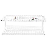 filtex Plastic Dish Drainer Economy 2/P, Silver, Single