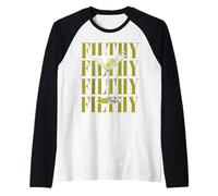 Filthy Martini Cocktail Funny Dirty Martini Drinking Raglan Baseball Tee