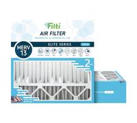 FILTI 7500 Air Filter 20x20x5 MERV 13 | Pleated Home Air Filter w/ Nanofiber Technology | HVAC AC Furnace Filter MADE IN USA, 2 Pack