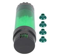 Filtro de lecho fluidizado para acuario, filtro de medios biológicos de burbujas con material de filtro autorreparable y ventosa para tanque de agua dulce y salada, plástico negro (Lecho fluidizado